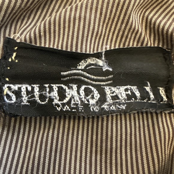 VTG Vera Pelle Brown Leather Woman Sz 44 (S/M) Motorcycle Coat Lined Jacket - Picture 8 of 11